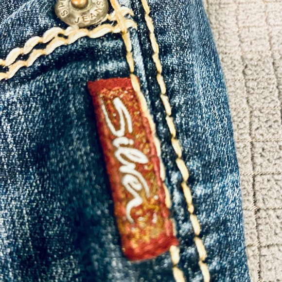 Silver Jeans Berkeley Straight Dark Denim Jeans size W27/ L30 - Picture 9 of 10